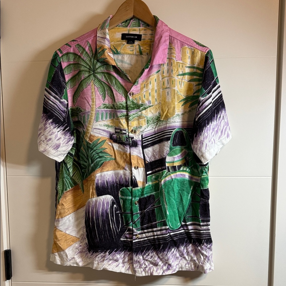 Tropical Race Car Men's Shirt